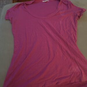 James Perse Fuchsia Short Sleeve Tee